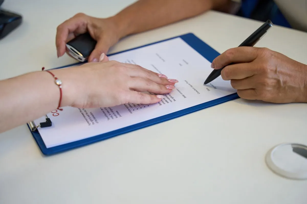 Une signature de contrat
