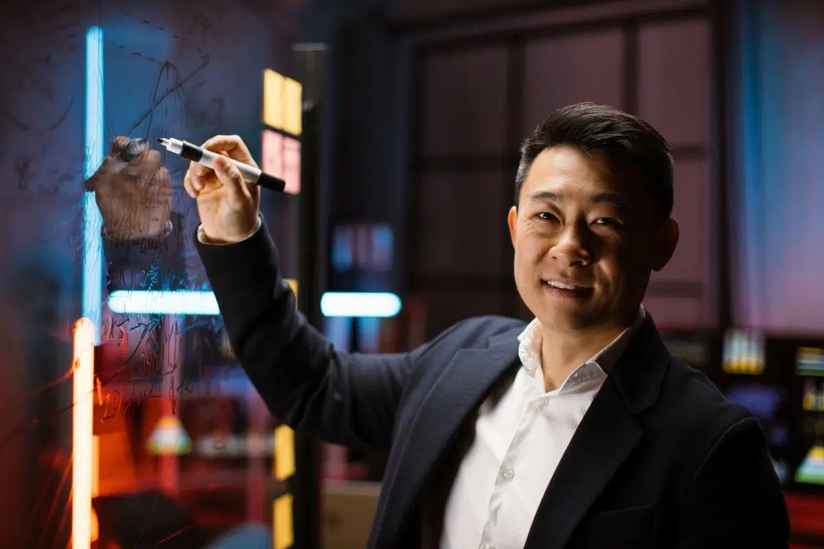 Un DSI travail sur son projet