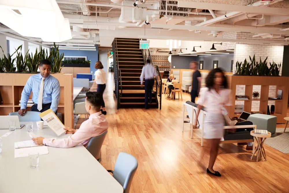 Vue d'un espace de travail